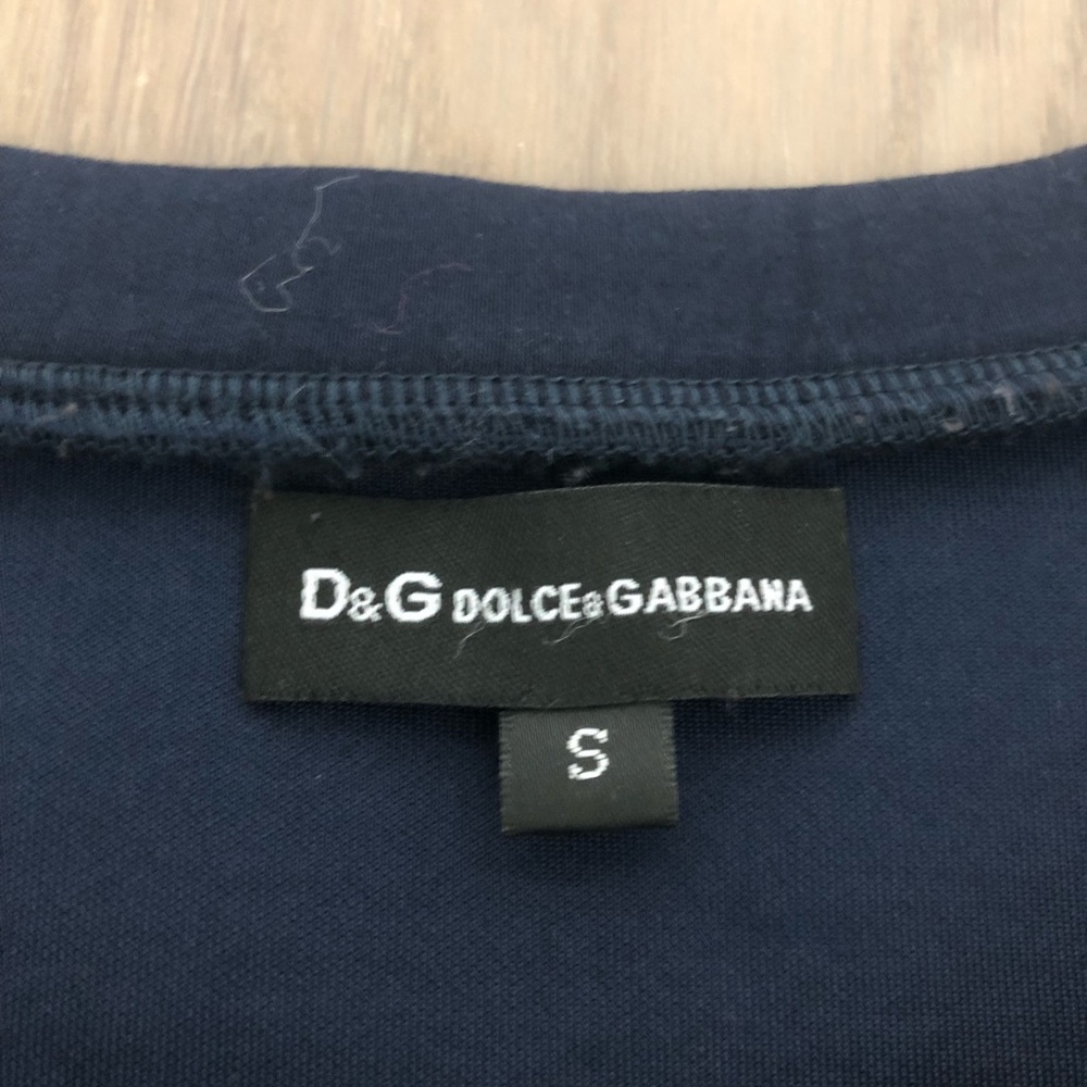 Dolce & Gabbana Navy and White Embellished Sweatshirt - Picture 2 of 5